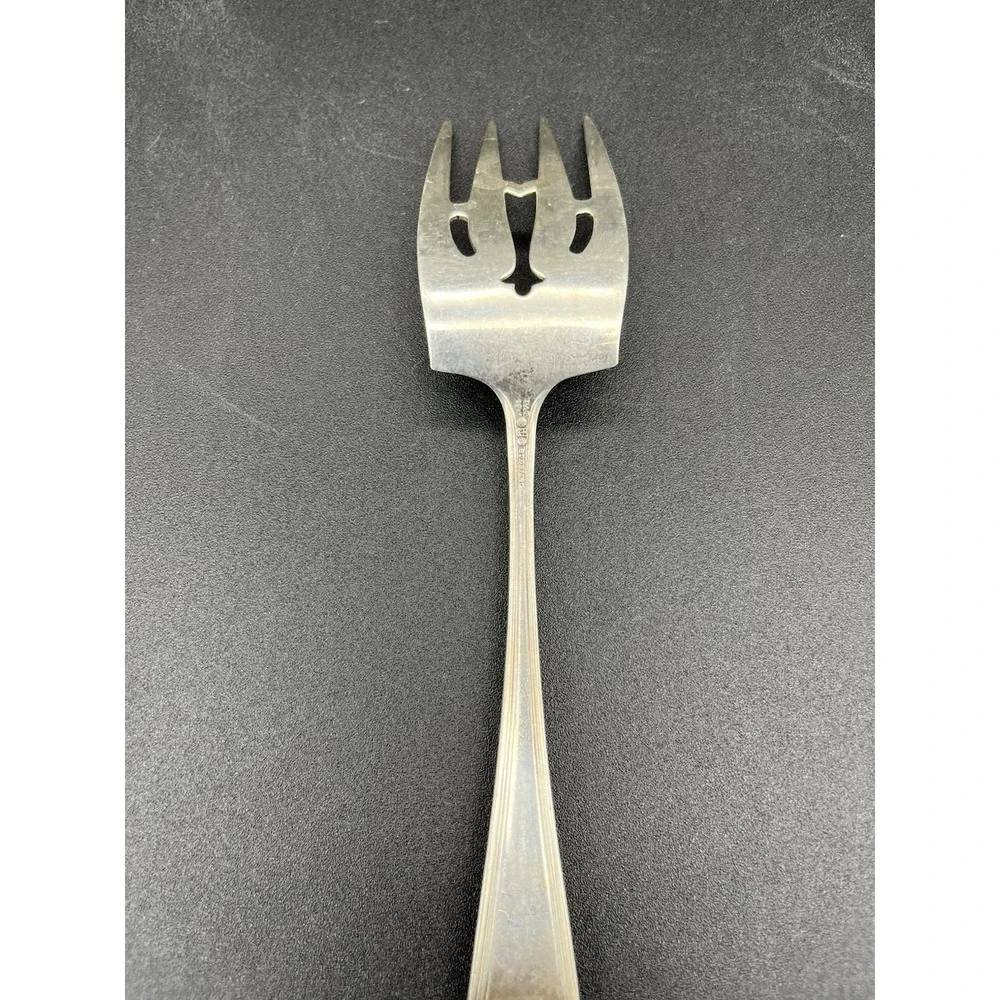 Sterling Silver Gorham Plymouth Large Ramkin Fork Pierced